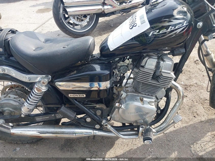 2009 Honda Cmx250 VIN JH2MC13079K501342 IAAI salvage auction — LEFT SIDE, Salvage - Greater Than 75% (Maryland), sold $100 on 2026-07-23 (photo 8)
