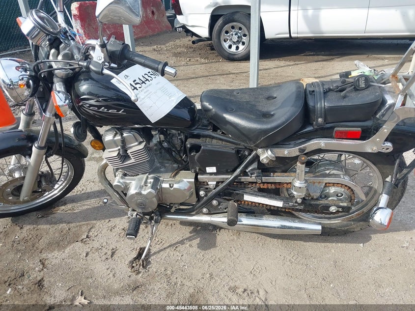 2009 Honda Cmx250 VIN JH2MC13079K501342 IAAI salvage auction — LEFT SIDE, Salvage - Greater Than 75% (Maryland), sold $100 on 2026-07-23 (photo 9)