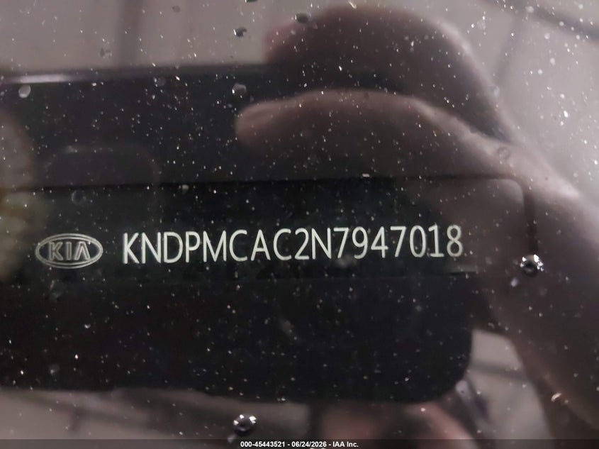 2022 Kia Sportage VIN KNDPMCAC2N7947018 IAAI salvage auction — HAIL, Salvage (Iowa), sold $3,950 on 2026-07-28 (photo 9)