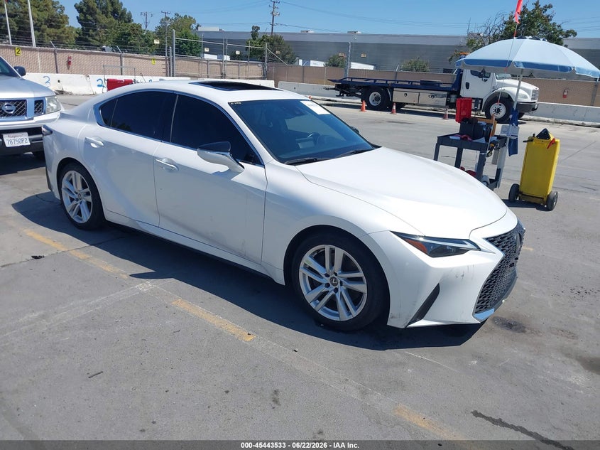 2023 Lexus Is VIN JTHCA1D2XP5125532 IAAI salvage auction — THEFT, Salvage Title, sold $18,100 on 2026-07-29 (photo 1)