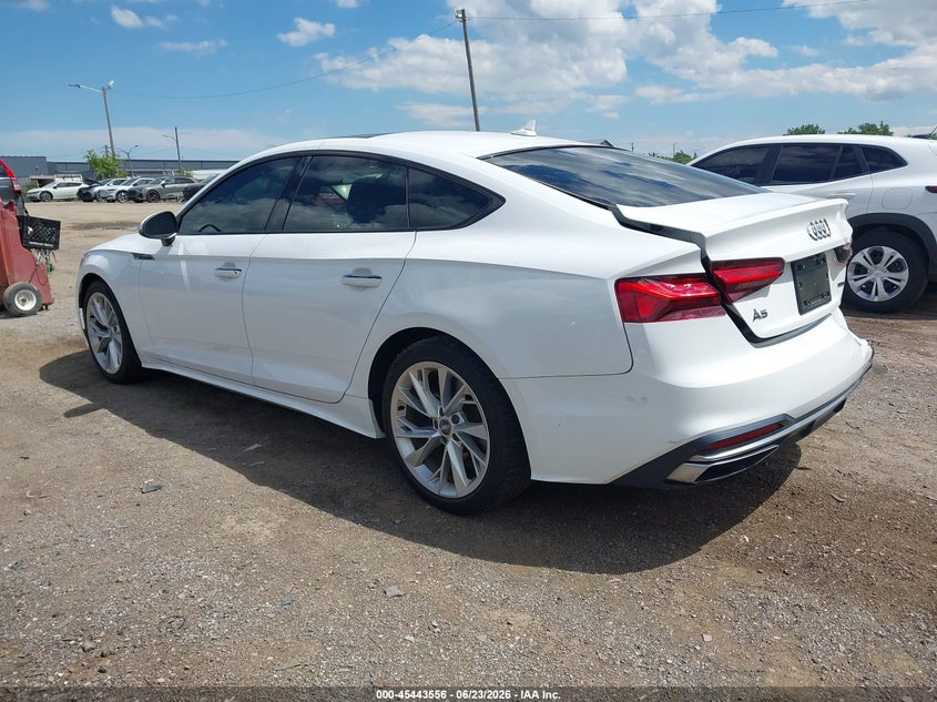 2020 Audi A5 VIN WAUANCF58LA009079 IAAI salvage auction — REAR END, Salvage Title, sold $9,375 on 2026-08-13 (photo 3)