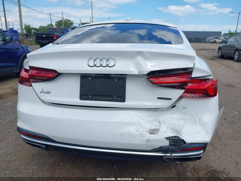 2020 Audi A5 VIN WAUANCF58LA009079 IAAI salvage auction — REAR END, Salvage Title, sold $9,375 on 2026-08-13 (photo 6)