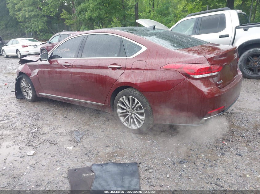2015 Hyundai Genesis VIN KMHGN4JE1FU028338 IAAI salvage auction — FRONT END, Salvage Title, sold $2,300 on 2026-07-19 (photo 3)