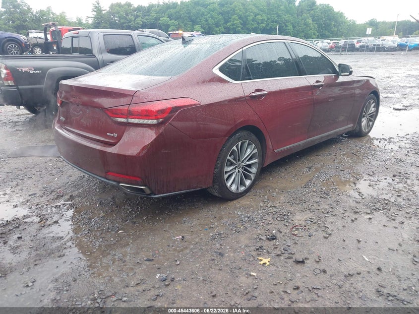 2015 Hyundai Genesis VIN KMHGN4JE1FU028338 IAAI salvage auction — FRONT END, Salvage Title, sold $2,300 on 2026-07-19 (photo 4)