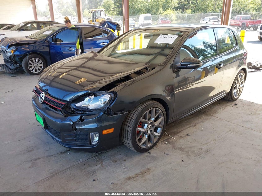 2013 Volkswagen Gti VIN WVWFD7AJ6DW022506 IAAI salvage auction — FRONT END, Bill Of Sale (Washington), sold $2,200 on 2026-07-08 (photo 2)