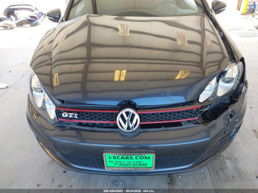 2013 Volkswagen Gti VIN WVWFD7AJ6DW022506 IAAI salvage auction — FRONT END, Bill Of Sale (Washington), sold $2,200 on 2026-07-08 (photo 6)
