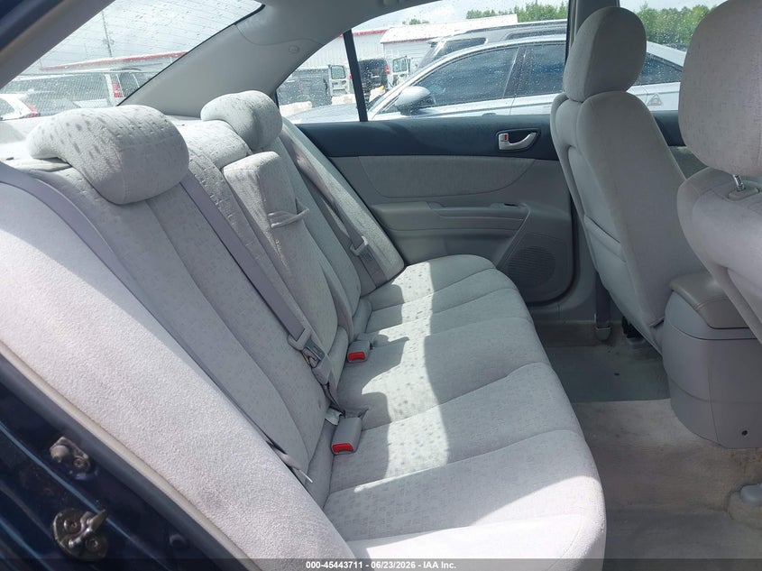2007 Hyundai Sonata VIN 5NPEU46F47H160229 IAAI salvage auction — FRONT END, Salvage (North Carolina), sold $450 on 2026-07-09 (photo 8)