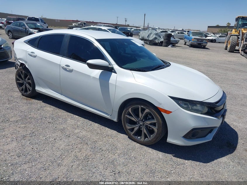 2019 Honda Civic VIN 2HGFC2F83KH576255 IAAI salvage auction — REAR END, Salvage (California), sold $5,650 on 2026-07-09 (photo 1)