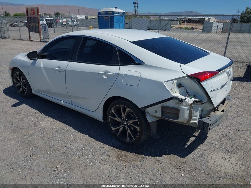 2019 Honda Civic VIN 2HGFC2F83KH576255 IAAI salvage auction — REAR END, Salvage (California), sold $5,650 on 2026-07-09 (photo 3)