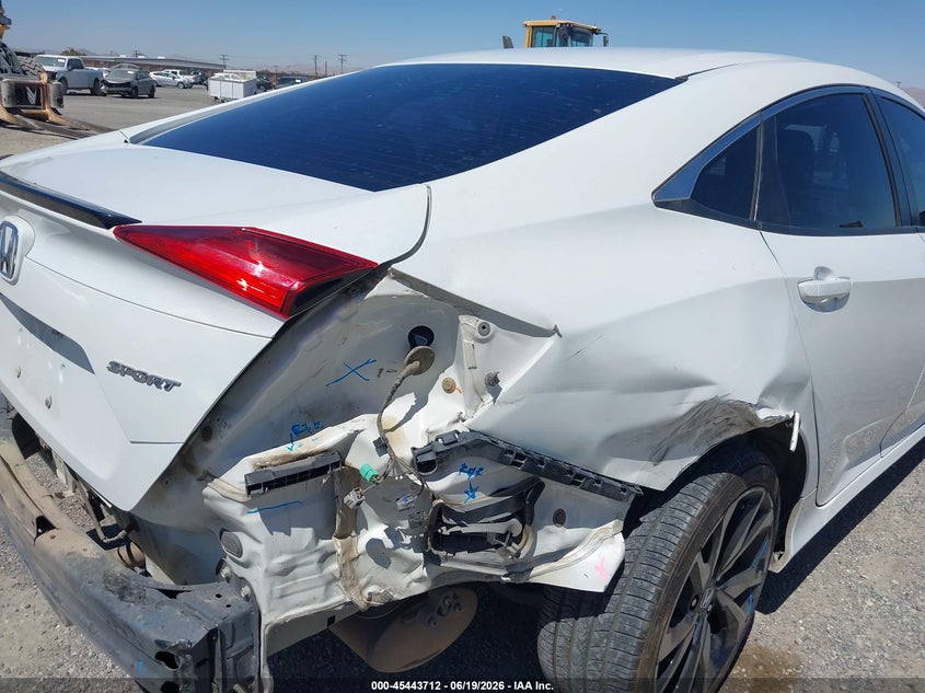 2019 Honda Civic VIN 2HGFC2F83KH576255 IAAI salvage auction — REAR END, Salvage (California), sold $5,650 on 2026-07-09 (photo 6)