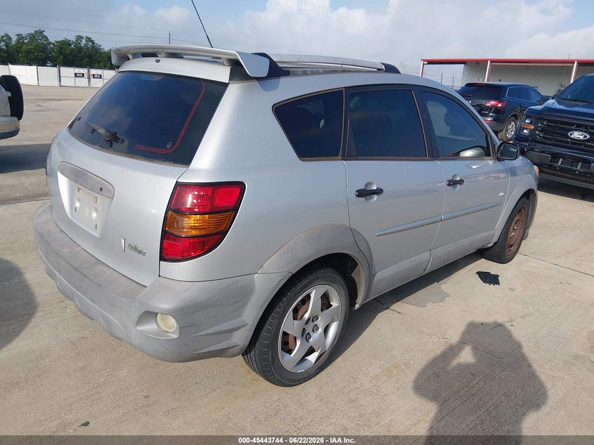2006 Pontiac Vibe VIN 5Y2SL65876Z401356 IAAI salvage auction — REAR END, Original (Texas), sold $1,075 on 2026-07-10 (photo 4)