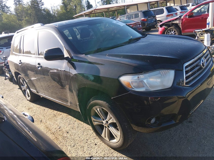 2008 Toyota Highlander VIN JTEES43A582092651 IAAI salvage auction — NORMAL WEAR, Clear (Washington), sold $700 on 2026-07-15 (photo 1)
