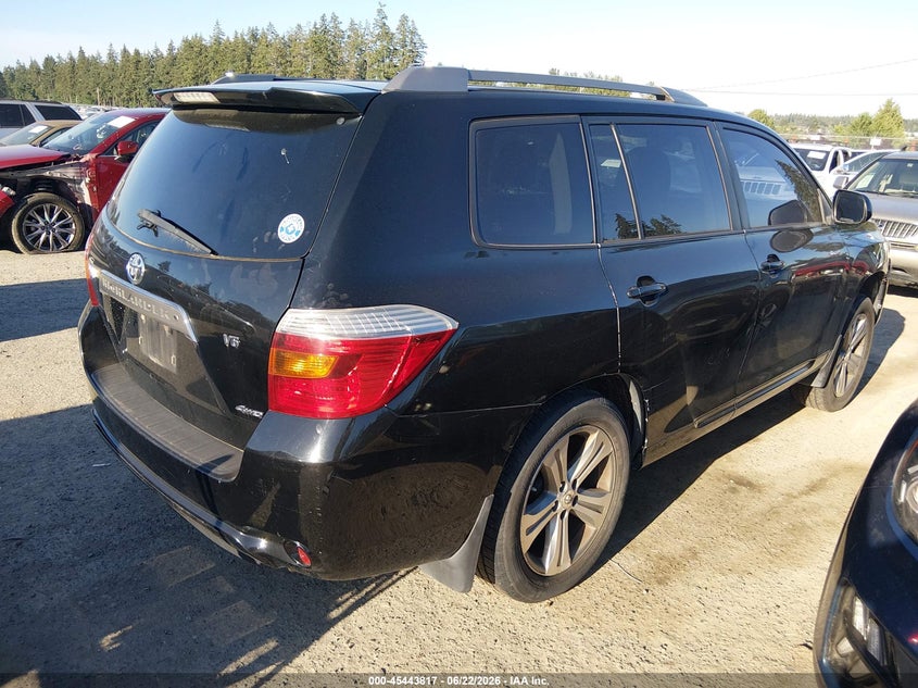 2008 Toyota Highlander VIN JTEES43A582092651 IAAI salvage auction — NORMAL WEAR, Clear (Washington), sold $700 on 2026-07-15 (photo 4)