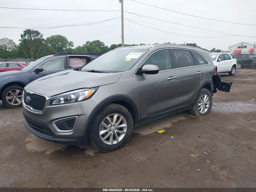 2016 Kia Sorento VIN 5XYPGDA35GG132993 IAAI salvage auction — REAR END, Salvage Title, sold $1,450 on 2026-08-01 (photo 2)