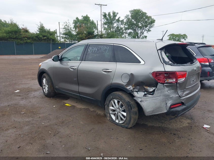 2016 Kia Sorento VIN 5XYPGDA35GG132993 IAAI salvage auction — REAR END, Salvage Title, sold $1,450 on 2026-08-01 (photo 3)