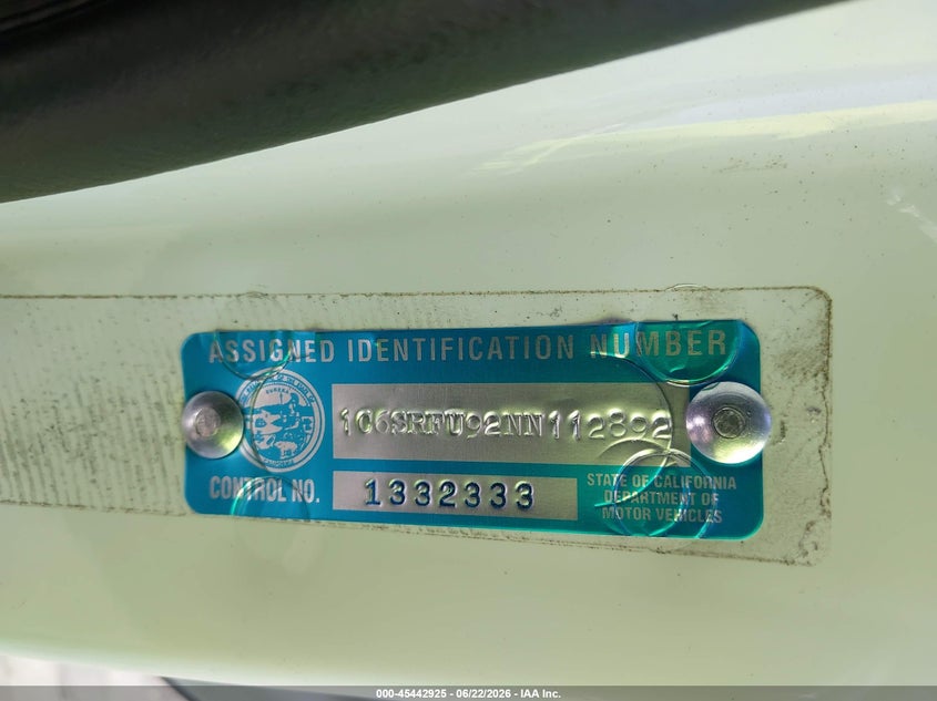 2022 Ram 1500 VIN 1C6SRFU92NN112892 IAAI salvage auction — THEFT, Salvage Title, sold $19,600 on 2026-07-24 (photo 9)