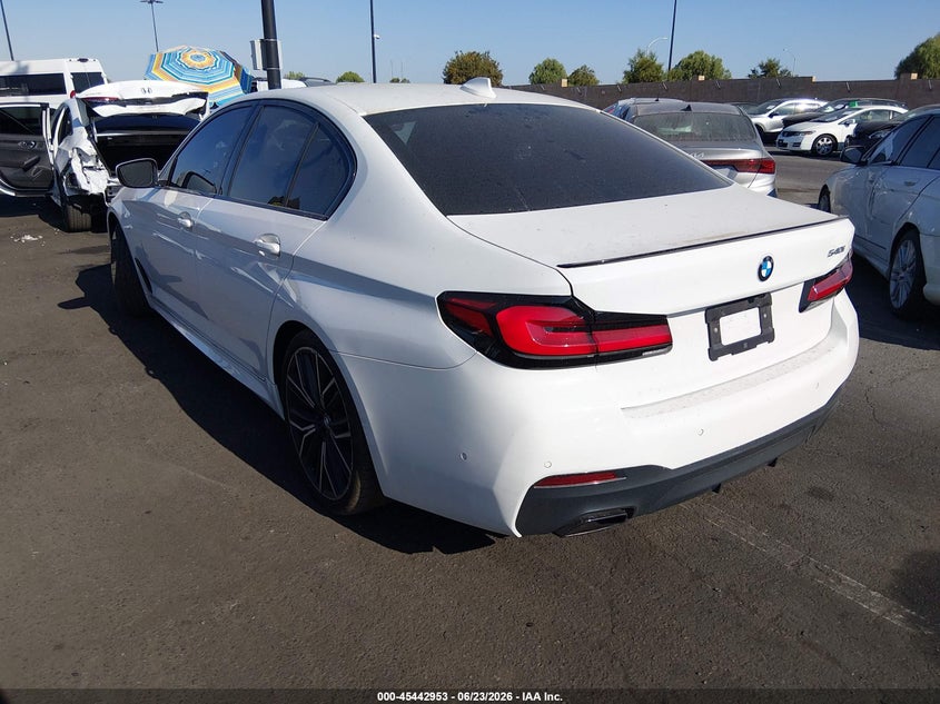 2023 BMW 5er VIN WBA53BJ04PWX86042 IAAI salvage auction — THEFT, Salvage Title, sold $19,100 on 2026-07-24 (photo 3)