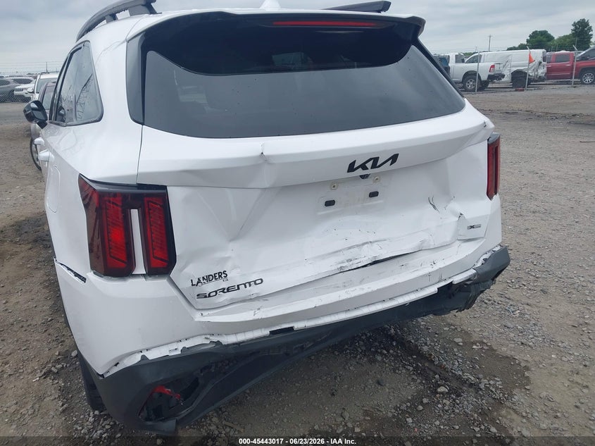 2025 Kia Sorento VIN 5XYRHDJF7SG398640 IAAI salvage auction — REAR END, Salvage (Arkansas), sold $17,200 on 2026-07-29 (photo 6)
