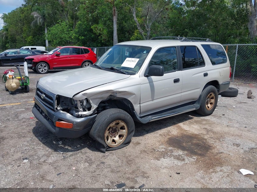 1998 Toyota 4runner VIN JT3GM84R7W0029485 IAAI salvage auction — FRONT END, Rebuildable (Florida), sold $600 on 2026-07-08 (photo 2)