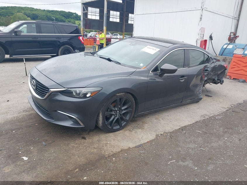2016 Mazda 6 VIN JM1GJ1W58G1474447 IAAI salvage auction — LEFT SIDE, Salvage Title, sold $950 on 2026-07-29 (photo 2)