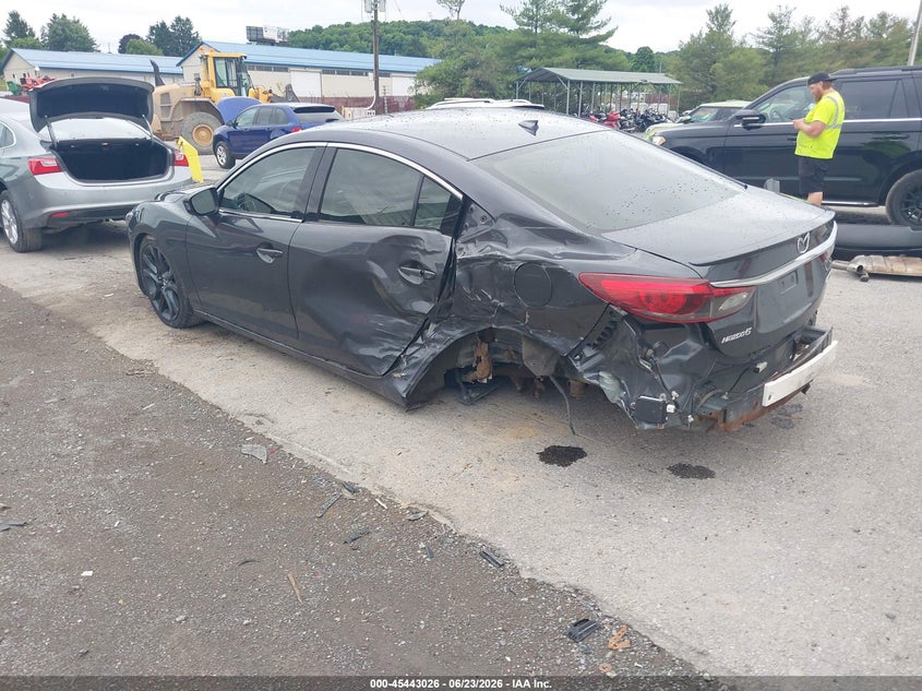 2016 Mazda 6 VIN JM1GJ1W58G1474447 IAAI salvage auction — LEFT SIDE, Salvage Title, sold $950 on 2026-07-29 (photo 3)