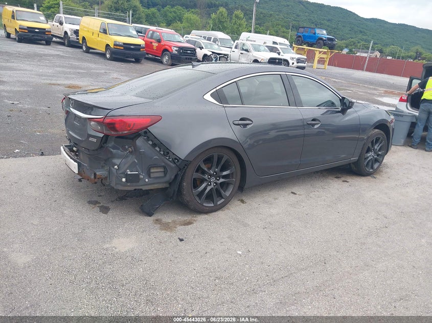 2016 Mazda 6 VIN JM1GJ1W58G1474447 IAAI salvage auction — LEFT SIDE, Salvage Title, sold $950 on 2026-07-29 (photo 4)