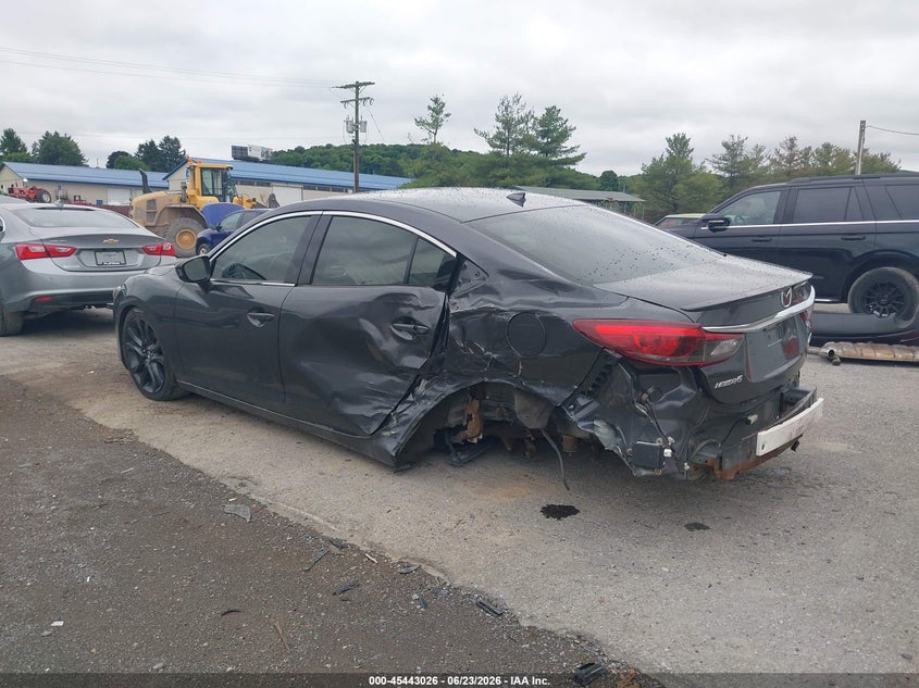 2016 Mazda 6 VIN JM1GJ1W58G1474447 IAAI salvage auction — LEFT SIDE, Salvage Title, sold $950 on 2026-07-29 (photo 6)
