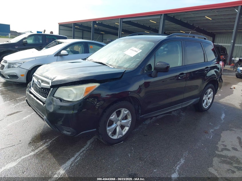 2014 Subaru Forester VIN JF2SJAGC3EH416310 IAAI salvage auction — FRONT & REAR, Certificate Of Title (Nebraska), sold $550 on 2026-07-30 (photo 2)