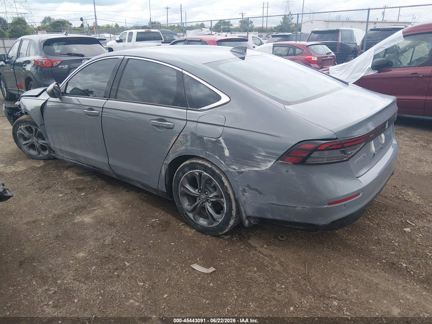 2023 Honda Accord VIN 1HGCY2F67PA014755 IAAI salvage auction — FRONT & REAR, Salvage (Ohio), sold $6,500 on 2026-07-09 (photo 3)
