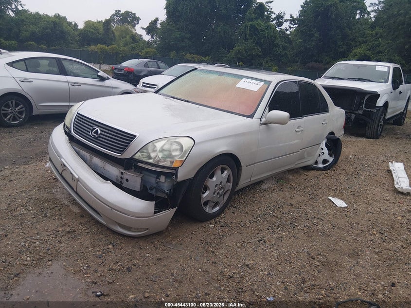 2002 Lexus Ls 430 VIN JTHBN30F020057168 IAAI salvage auction — LEFT REAR, Salvage - Greater Than 75% (Maryland), sold $500 on 2026-07-09 (photo 2)