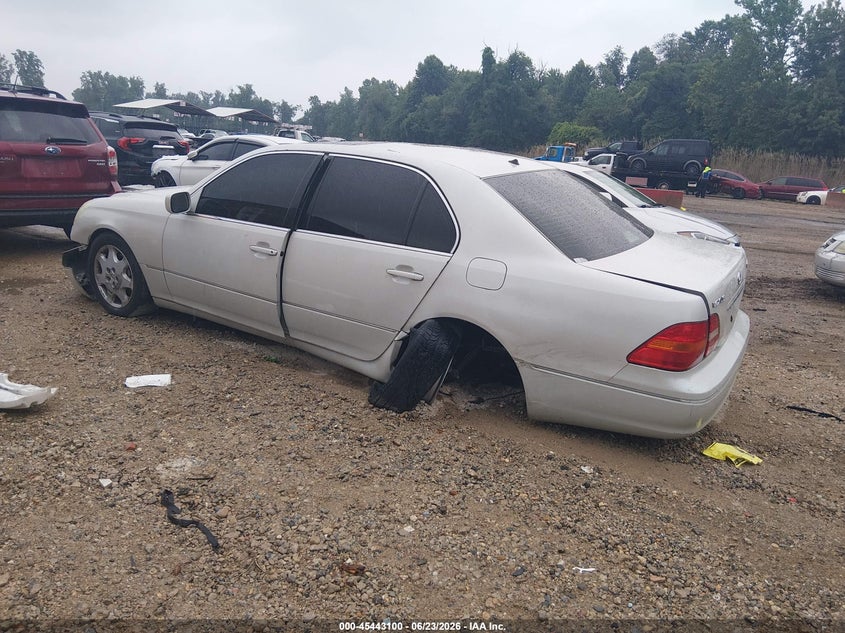 2002 Lexus Ls 430 VIN JTHBN30F020057168 IAAI salvage auction — LEFT REAR, Salvage - Greater Than 75% (Maryland), sold $500 on 2026-07-09 (photo 3)
