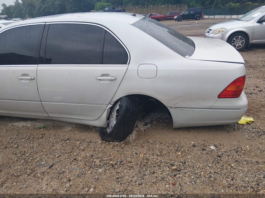 2002 Lexus Ls 430 VIN JTHBN30F020057168 IAAI salvage auction — LEFT REAR, Salvage - Greater Than 75% (Maryland), sold $500 on 2026-07-09 (photo 6)