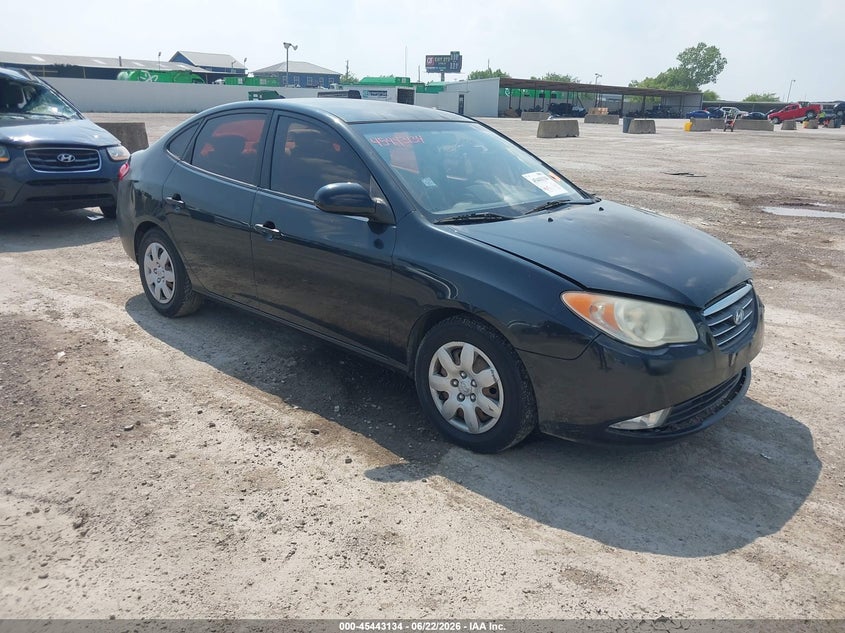 2009 Hyundai Elantra VIN KMHDU46D79U673800 IAAI salvage auction — LEFT & RIGHT, Salvage (Texas), sold $600 on 2026-07-15 (photo 1)