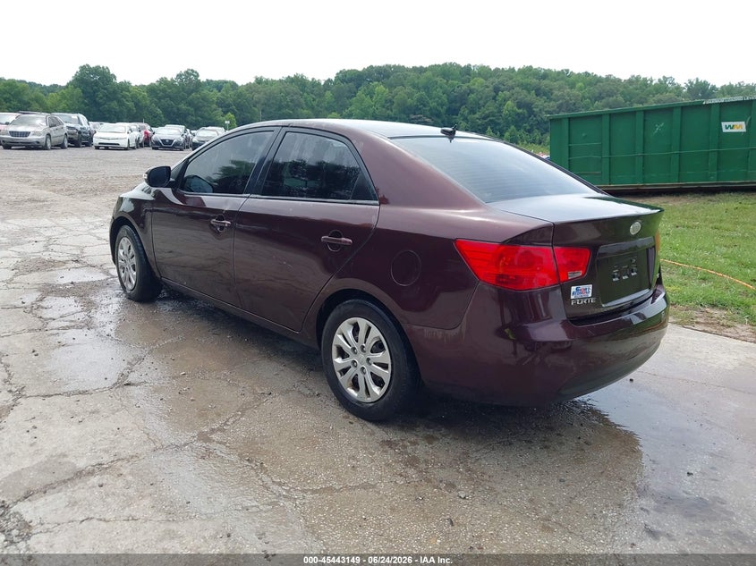 2010 Kia Forte VIN KNAFU4A29A5158344 IAAI salvage auction — NORMAL WEAR, Clear (Tennessee), sold $225 on 2026-07-15 (photo 3)