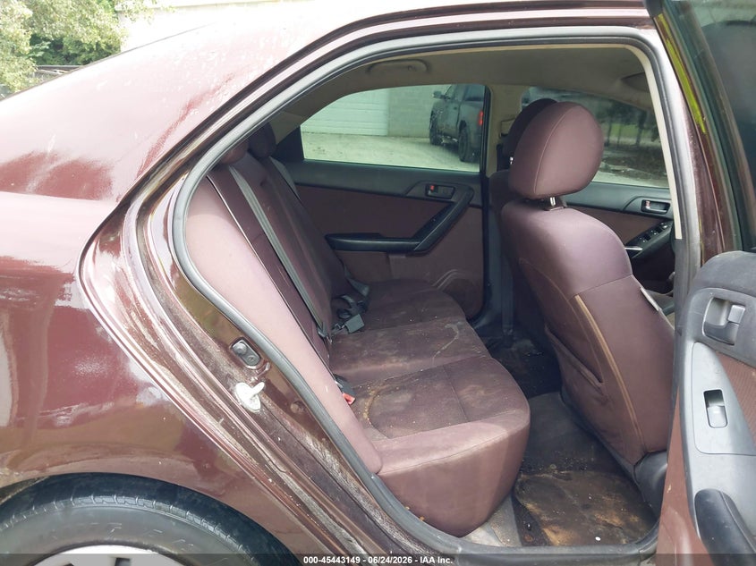 2010 Kia Forte VIN KNAFU4A29A5158344 IAAI salvage auction — NORMAL WEAR, Clear (Tennessee), sold $225 on 2026-07-15 (photo 8)