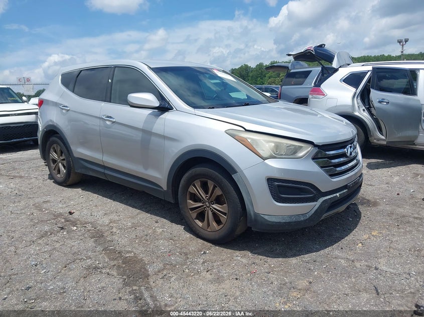 2014 Hyundai Santa fe VIN 5XYZTDLB6EG152434 IAAI salvage auction — REAR END, Salvage (Georgia), sold $875 on 2026-07-29 (photo 1)
