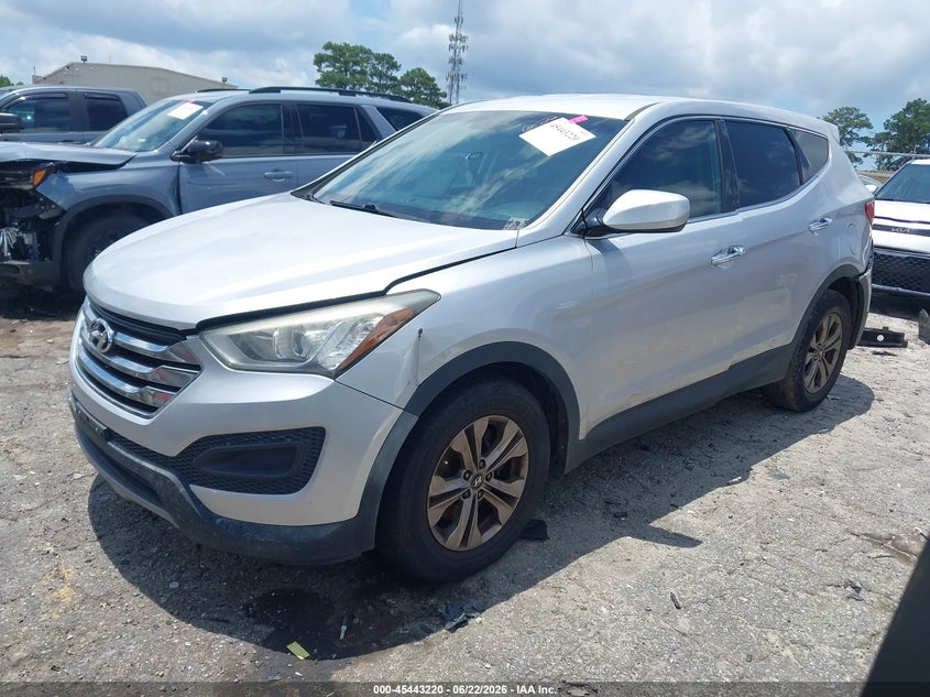2014 Hyundai Santa fe VIN 5XYZTDLB6EG152434 IAAI salvage auction — REAR END, Salvage (Georgia), sold $875 on 2026-07-29 (photo 2)