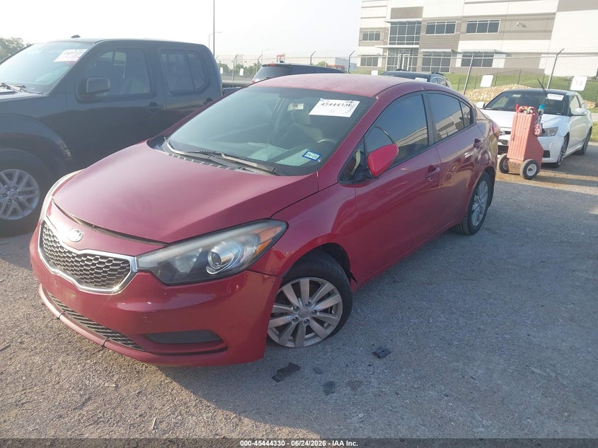 2014 Kia Forte VIN KNAFX4A66E5134115 IAAI salvage auction — FRONT END, Salvage Title, sold $675 on 2026-07-28 (photo 2)