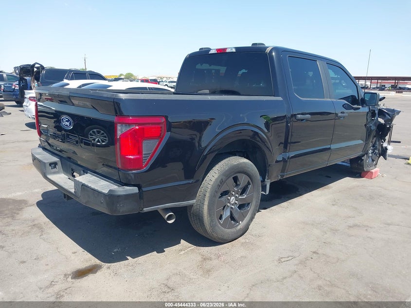 2025 Ford F-150 VIN 1FTEW2KP3SKE88068 IAAI salvage auction — RIGHT FRONT, Salvage Title, sold $7,800 on 2026-08-01 (photo 4)