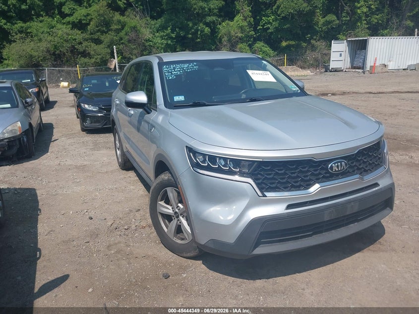 2021 Kia Sorento VIN 5XYRG4LC6MG016574 IAAI salvage auction — REAR END, Salvage (Massachusetts), sold $3,150 on 2026-07-25 (photo 1)