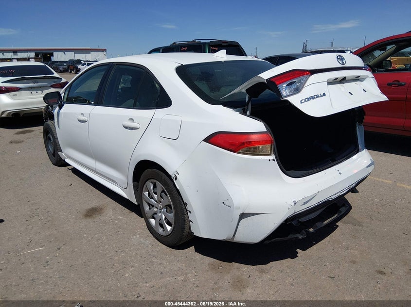 2020 Toyota Corolla VIN JTDEPRAE8LJ030779 IAAI salvage auction — FRONT & REAR, Clear (Colorado), sold $4,975 on 2026-07-28 (photo 3)