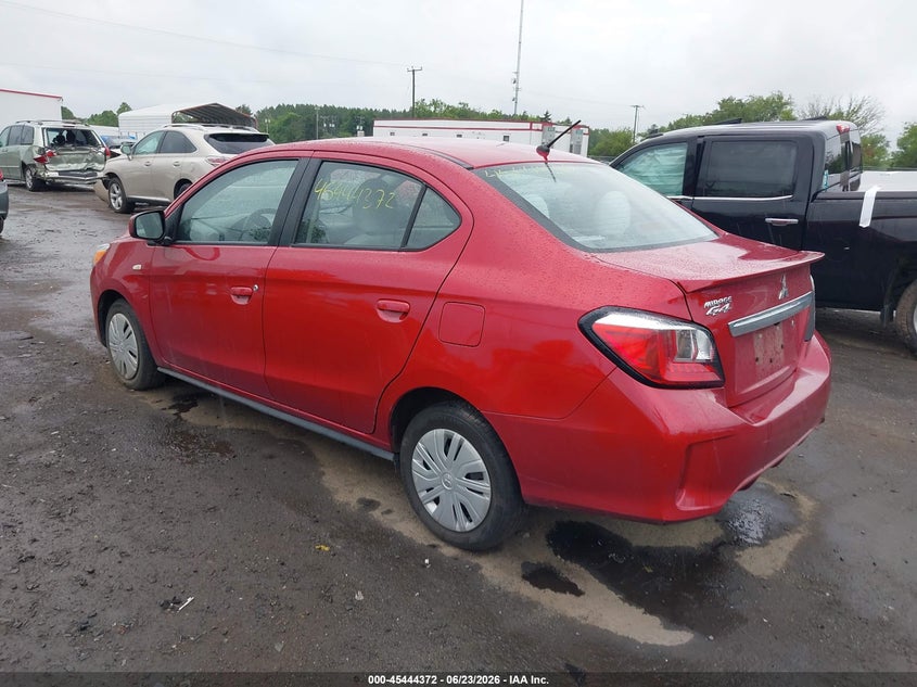 2021 Mitsubishi Mirage VIN ML32FUFJ1MHF03189 IAAI salvage auction — RIGHT FRONT, Salvage Title, sold $1,500 on 2026-07-28 (photo 3)