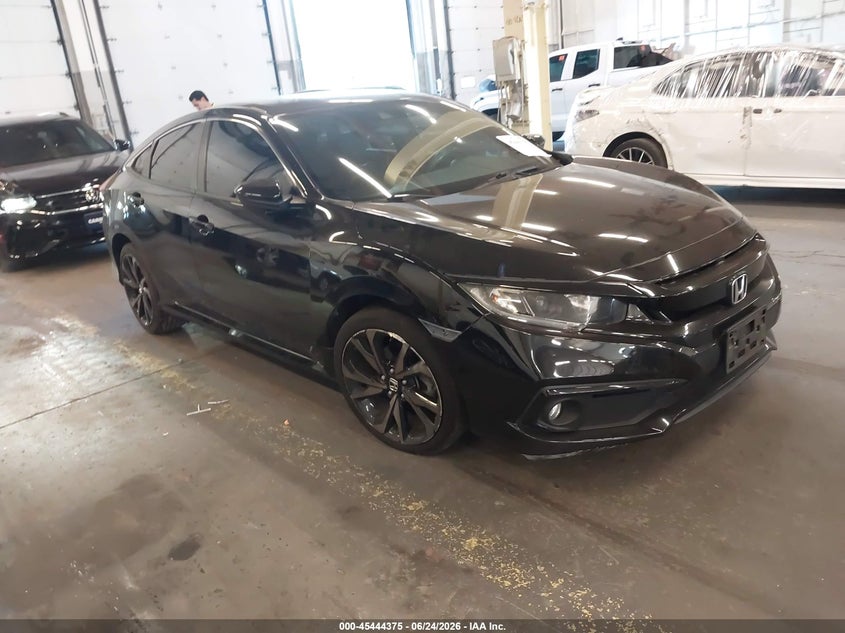 2021 Honda Civic VIN 2HGFC2F84MH552436 IAAI salvage auction — SIDE, Salvage Title, sold $7,100 on 2026-08-23 (photo 1)