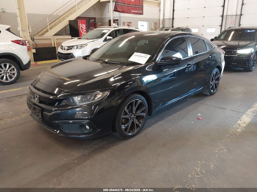 2021 Honda Civic VIN 2HGFC2F84MH552436 IAAI salvage auction — SIDE, Salvage Title, sold $7,100 on 2026-08-23 (photo 2)