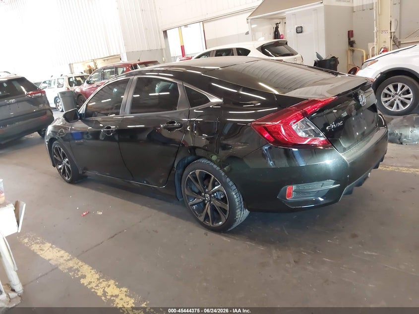 2021 Honda Civic VIN 2HGFC2F84MH552436 IAAI salvage auction — SIDE, Salvage Title, sold $7,100 on 2026-08-23 (photo 3)