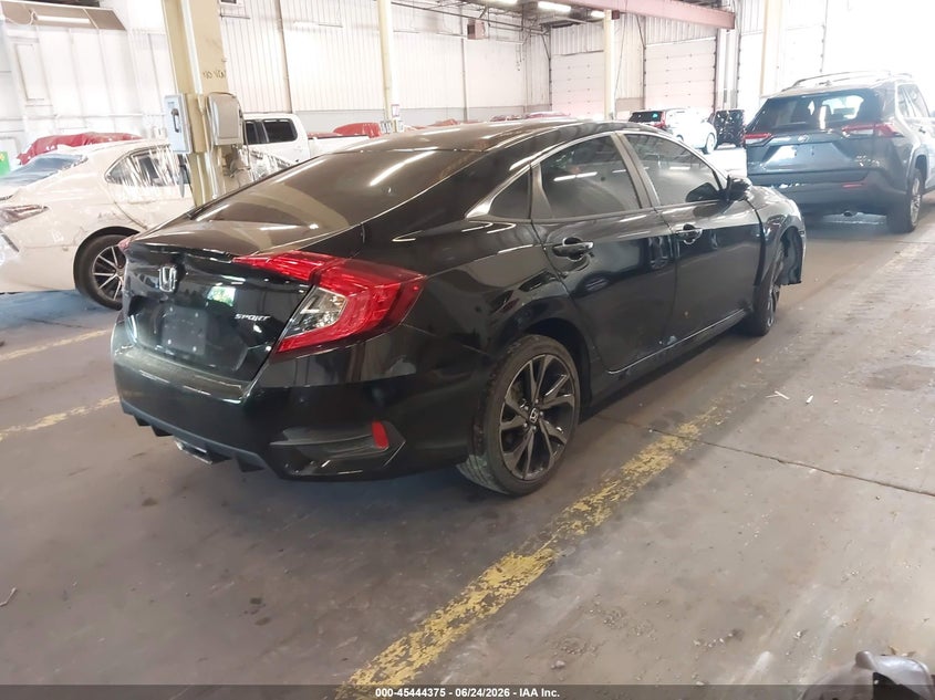 2021 Honda Civic VIN 2HGFC2F84MH552436 IAAI salvage auction — SIDE, Salvage Title, sold $7,100 on 2026-08-23 (photo 4)