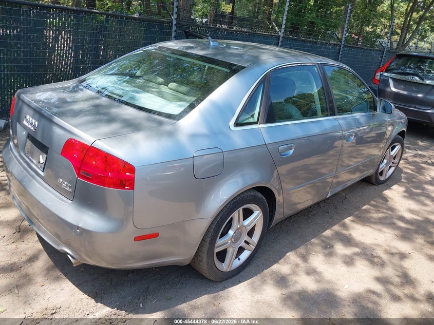 2008 Audi A4 VIN WAUDF78E48A043185 IAAI salvage auction — NORMAL WEAR, Clear (Virginia), sold $300 on 2026-07-09 (photo 4)