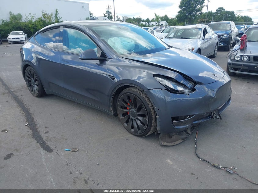 2022 Tesla Model y VIN 7SAYGDEF6NF448032 IAAI salvage auction — FRONT END, Salvage (North Carolina), sold $8,300 on 2026-07-24 (photo 1)