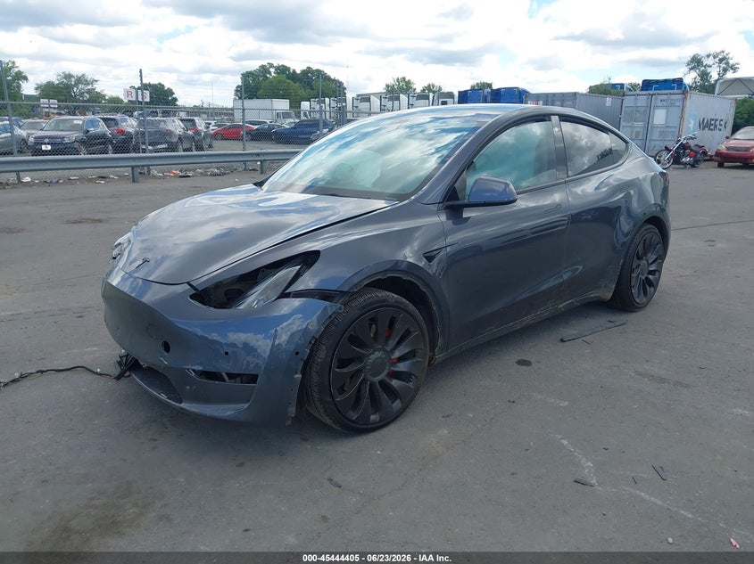 2022 Tesla Model y VIN 7SAYGDEF6NF448032 IAAI salvage auction — FRONT END, Salvage (North Carolina), sold $8,300 on 2026-07-24 (photo 2)