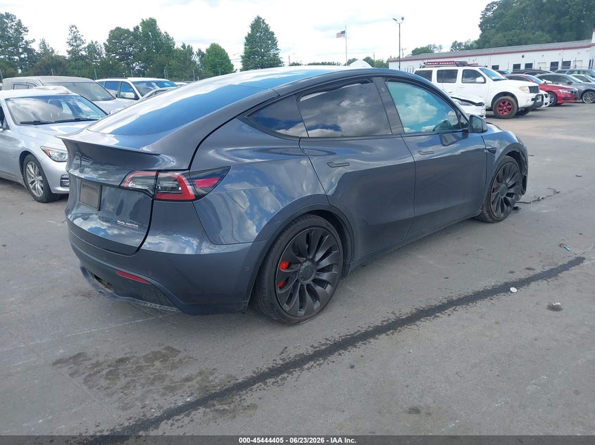 2022 Tesla Model y VIN 7SAYGDEF6NF448032 IAAI salvage auction — FRONT END, Salvage (North Carolina), sold $8,300 on 2026-07-24 (photo 4)